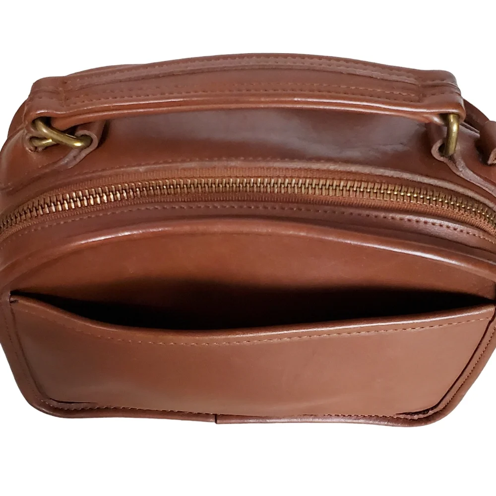 Vintage coach G6C-9991 leather lunch bag shoulder bag handbag brown - Picture 10 of 16